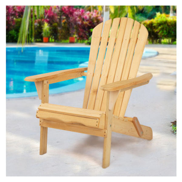 Outdoor Furniture Beach Chairs Lounge Wooden Adirondack Garden Patio
