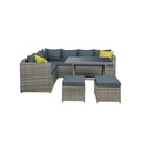 Outdoor Furniture Patio Set Dining Table Chair Lounge Wicker Garden