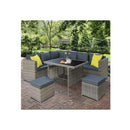 Outdoor Furniture Patio Set Dining Table Chair Lounge Wicker Garden