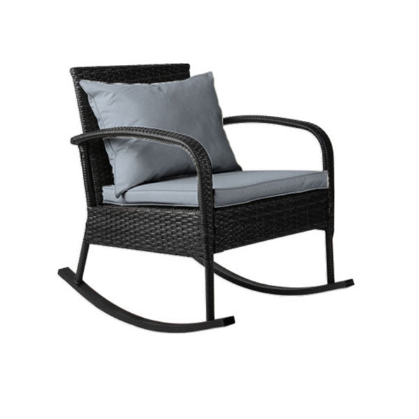Outdoor Furniture Rocking Chair Wicker Garden Patio Lounge
