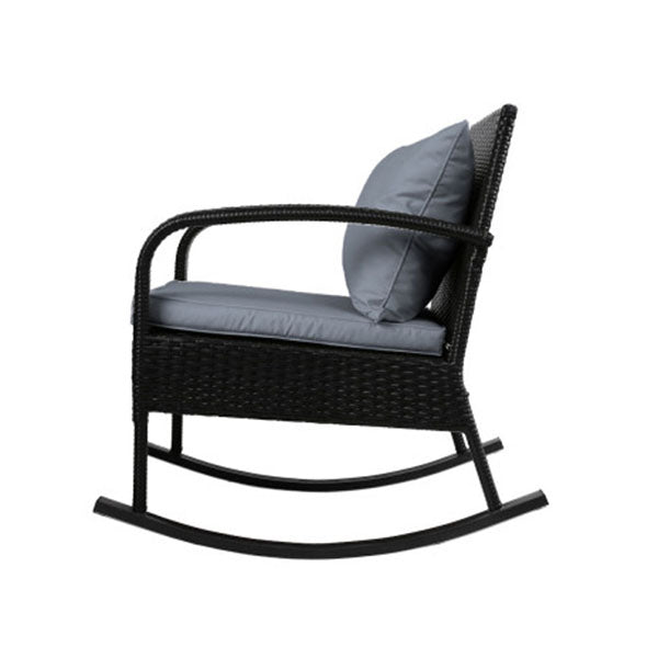 Outdoor Furniture Rocking Chair Wicker Garden Patio Lounge