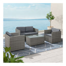Outdoor Furniture Sofa Set 4 Seater Wicker Lounge Setting Table Chairs