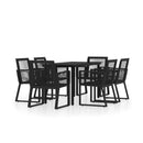 Outdoor Garden Dining Set Black