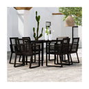 Outdoor Garden Dining Set Black