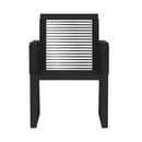Outdoor Garden Dining Set Black