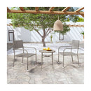 Outdoor Garden Dining Set Poly Rattan Grey