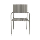 Outdoor Garden Dining Set Poly Rattan Grey