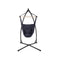Outdoor Hanging Hammock Chair With Pillow Grey Steel Stand