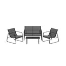 Outdoor Lounge Setting Garden Patio Furniture Textilene Sofa Table