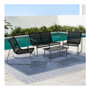 Outdoor Lounge Setting Garden Patio Furniture Textilene Sofa Table