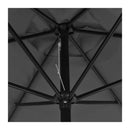 Outdoor Parasol With Metal Pole 300 Cm Anthracite