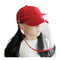 4X Outdoor Protection Hat Anti Fog Pollution Kids Pink Red