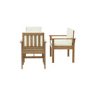 Outdoor Sofa Set 4 Seater Acacia Wood Lounge Setting Table Chairs