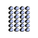 Outdoor Solar Wall Lamps Led 24 Pcs Round Black