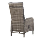 Outdoor Solid Acacia Garden Dining Set Grey