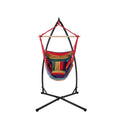 Outdoor Stand Hanging Hammock Pillow Rainbow With Steel