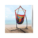 Outdoor Stand Hanging Hammock Pillow Rainbow With Steel