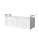 Outdoor Storage Box Wooden Garden Bench 129Cm Chest Tool Toy Sheds Xl