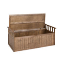 Outdoor Storage Box Wooden Garden Bench 128 Cm Chest Tool Toy Sheds Xl