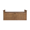 Outdoor Storage Box Wooden Garden Bench 128 Cm Chest Tool Toy Sheds Xl