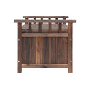 Outdoor Storage Box Wooden Garden Bench Chest Toy Tool Sheds Furniture