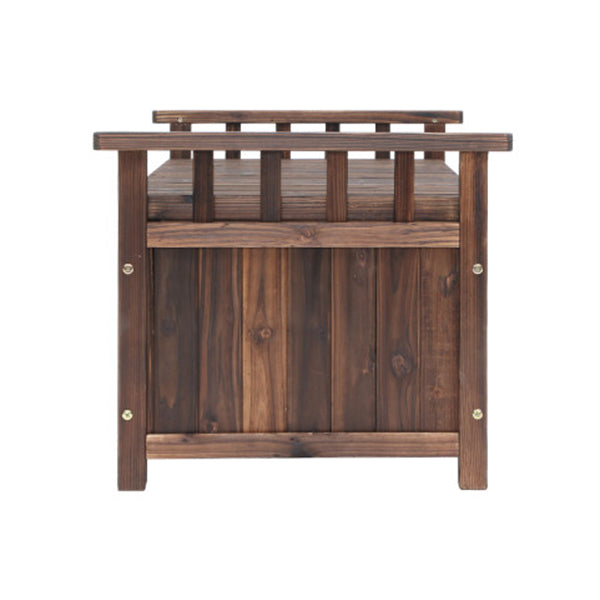 Outdoor Storage Box Wooden Garden Bench Chest Toy Tool Sheds Furniture