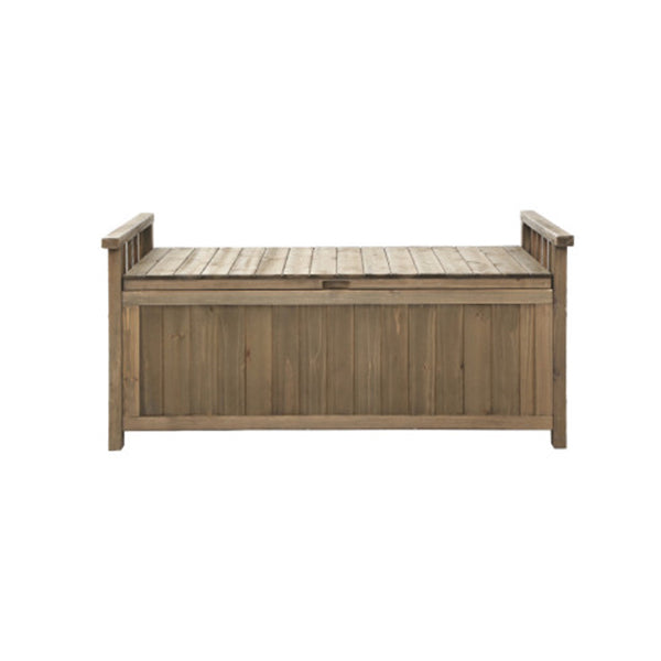 Outdoor Storage Box Wooden Garden Bench Chest Toy Tool Sheds Furniture