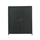Outdoor Storage Cabinet Box Garage Wicker Shelf Chest Garden Shed