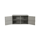 Outdoor Storage Cabinet Box Deck Wicker Shelf Chest Garden Shed Tools