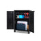 Outdoor Storage Cabinet Lockable Sheds Adjustable Black