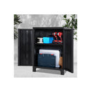 Outdoor Storage Cabinet Lockable Sheds Adjustable Black