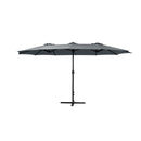 Outdoor Twin Umbrellas Beach Stand Garden Base Sun Patio