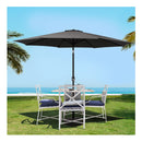 Outdoor Umbrella 3M Umbrellas Beach Garden Tilt Sun Patio Deck Pole Uv