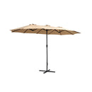 Outdoor Umbrella Twin Umbrella Beach Stand Base Garden Sun Shade