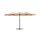 Outdoor Umbrella Twin Umbrella Beach Stand Base Garden Sun Shade