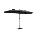 Outdoor Umbrella Twin Umbrella Beach Stand Base Garden Sun Shade