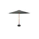 Outdoor Umbrella With Base Garden Stand Deck Charcoal