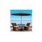 Outdoor Umbrella With Base Garden Stand Deck Charcoal