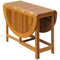 Outdoor Acacia Wood Oval Drop Leaf Table