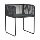 Outdoor Chairs 2 Pcs With Pillows Poly Rattan Black