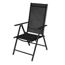 Outdoor Chairs 4 Pcs Aluminum 54 X 73 X 107 Cm Black
