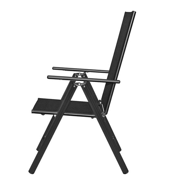 Outdoor Chairs 4 Pcs Aluminum 54 X 73 X 107 Cm Black