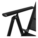 Outdoor Chairs 4 Pcs Aluminum 54 X 73 X 107 Cm Black