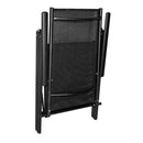 Outdoor Chairs 4 Pcs Aluminum 54 X 73 X 107 Cm Black