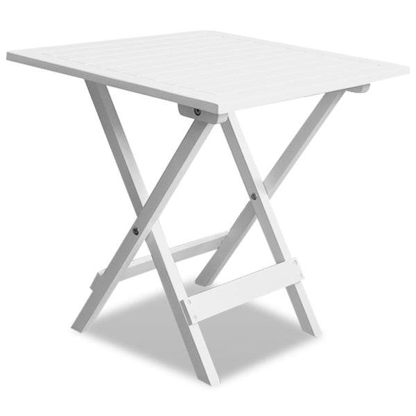 Outdoor Coffee / Side Table Acacia Wood - White