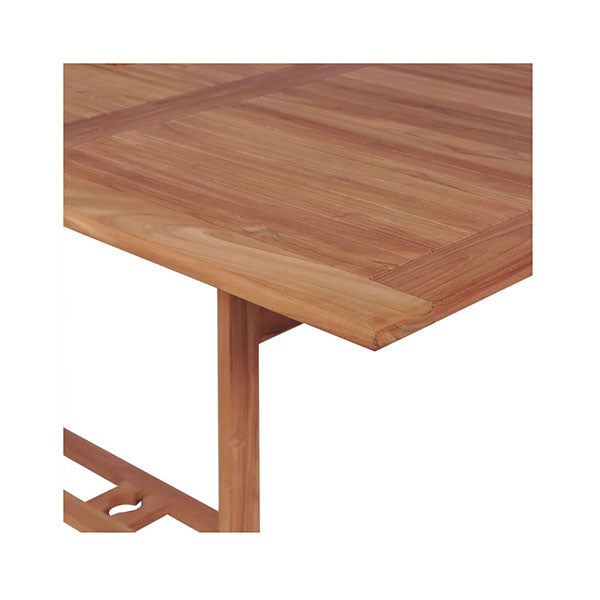 Outdoor Dining Table Rectangular 180 X 90 X 75 Cm Teak