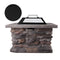 Faux Stone Fire Pit Table Outdoor