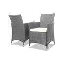 3pc Rattan Bistro Wicker Outdoor Furniture Set