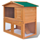 Outdoor Rabbit Hutch with 3 Doors