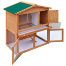 Outdoor Rabbit Hutch with 3 Doors